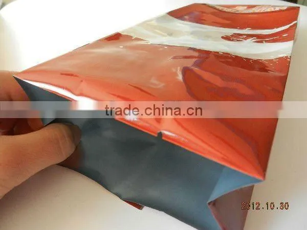 Printed plastic packing bags for instant coffee