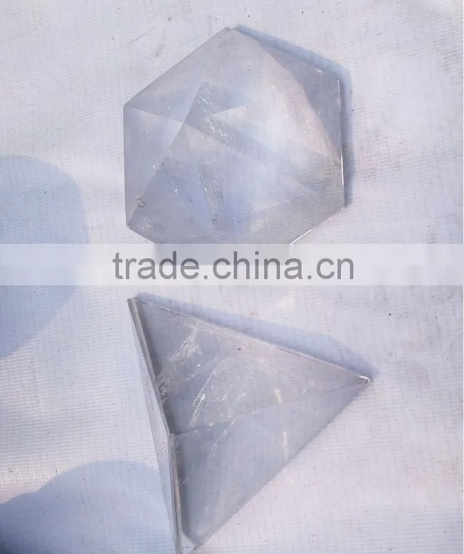 Natural Rock Crystal Pyramid Craft