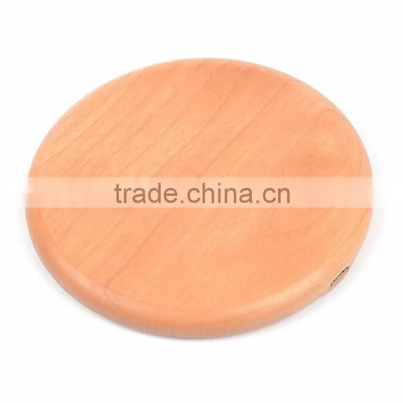 Aireego OEM/ODM QI 5V/1A wooden wireless phone charger