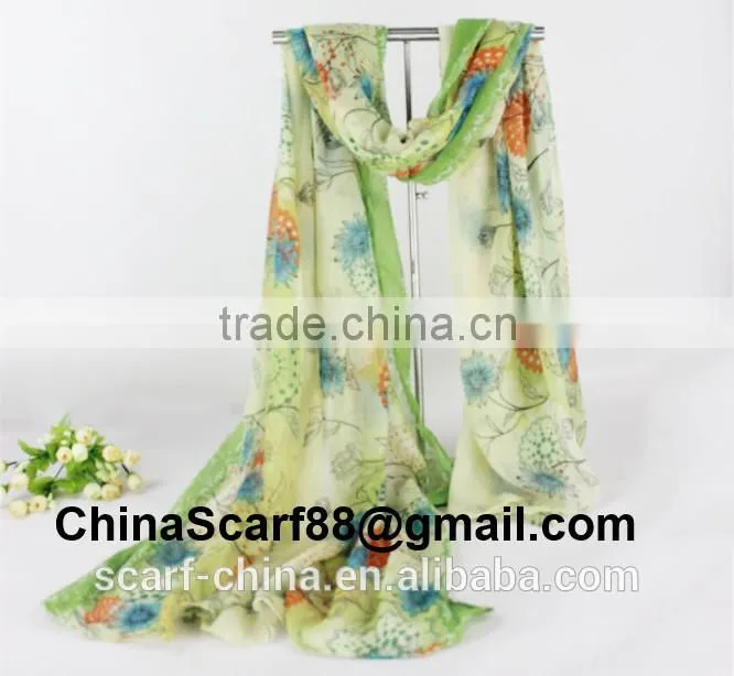Floral infinity scarf