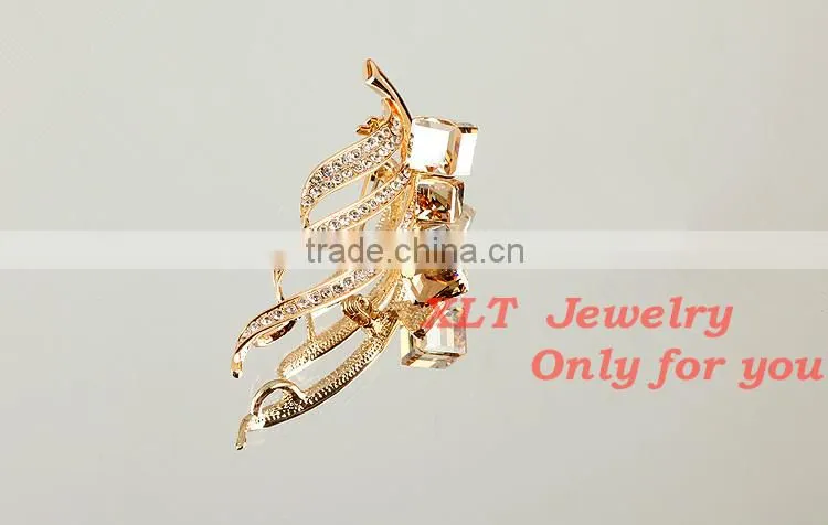 New Arrival Fashionable Simplicity Shining Star Crystal Brooch