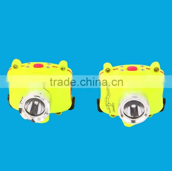 High quality usb charging built-in battery diving head lamp