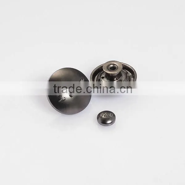 Metal military buttons customized buttons for coats jean jacket metal buttons