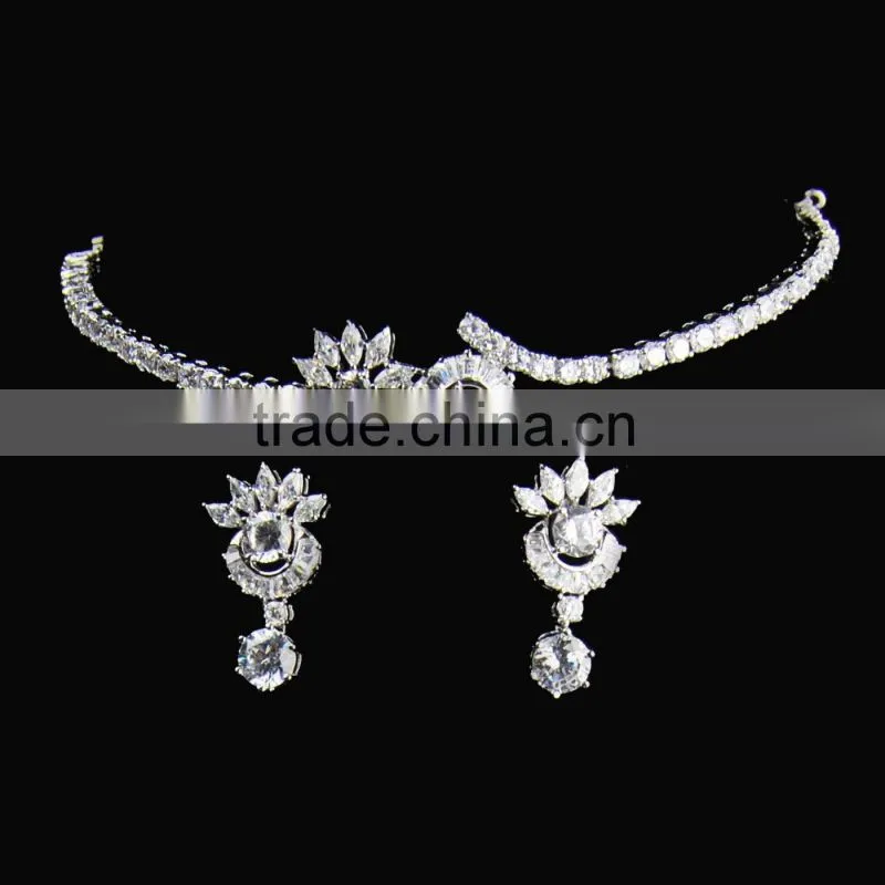 Sunflower Fashion CZ Jewelry Earrings