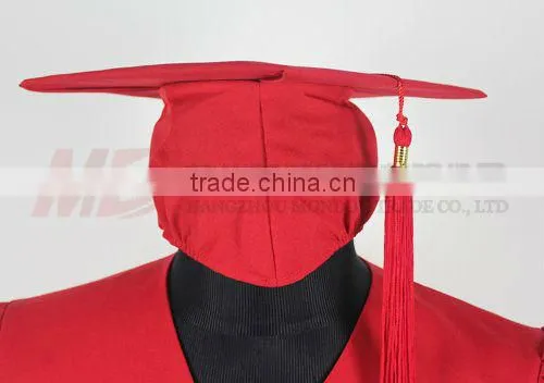 Wholesale Adult cap graduation Matte Red