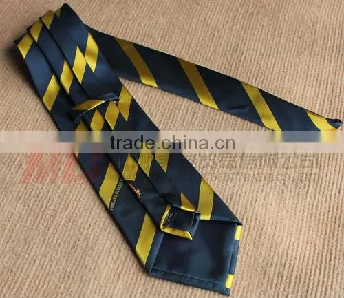 Souvenir for Graduation-Silk School Tie With Woven Stripe