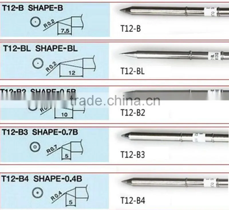 Hot Selling Solder Iron Tip Soldering Kit Tip for Hakko FX951Soldering Station Bits