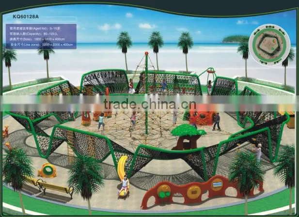 EN1176 certified combined large outdoor climbing playground equipment