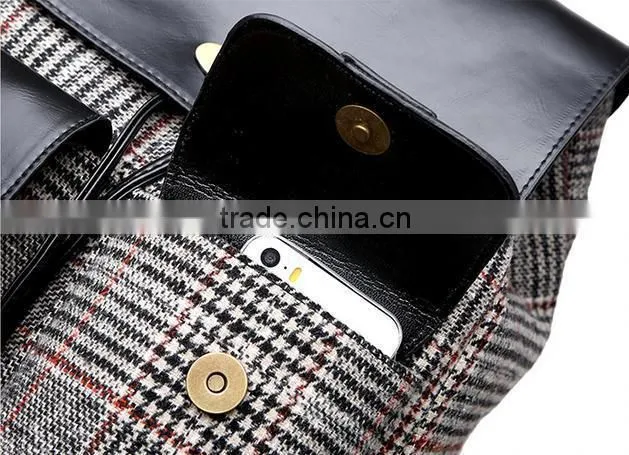 2015 Classical Canvas Backpack with leather bottom