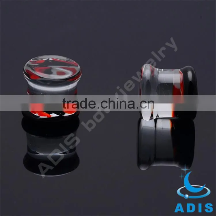 Wholesale pyrex glass earring plug for sale