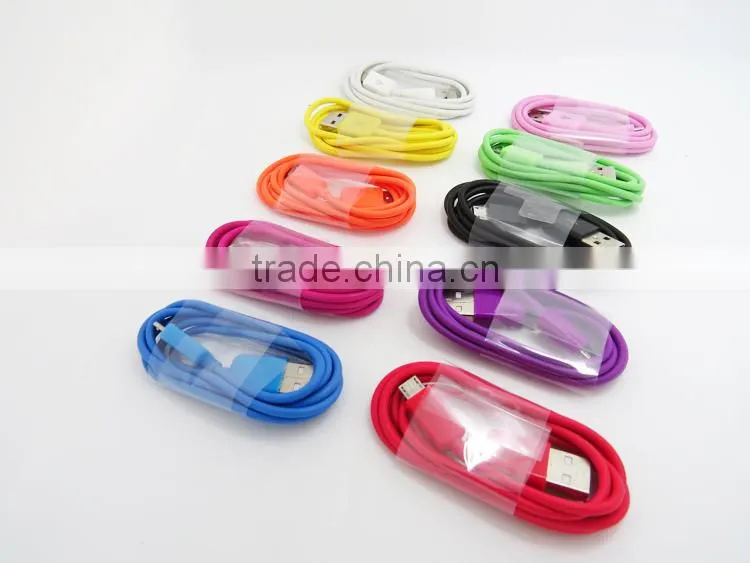 Colorful hot sale high quality usb 3.0 cable for Samsung Galaxy S6 dege micro usb cable