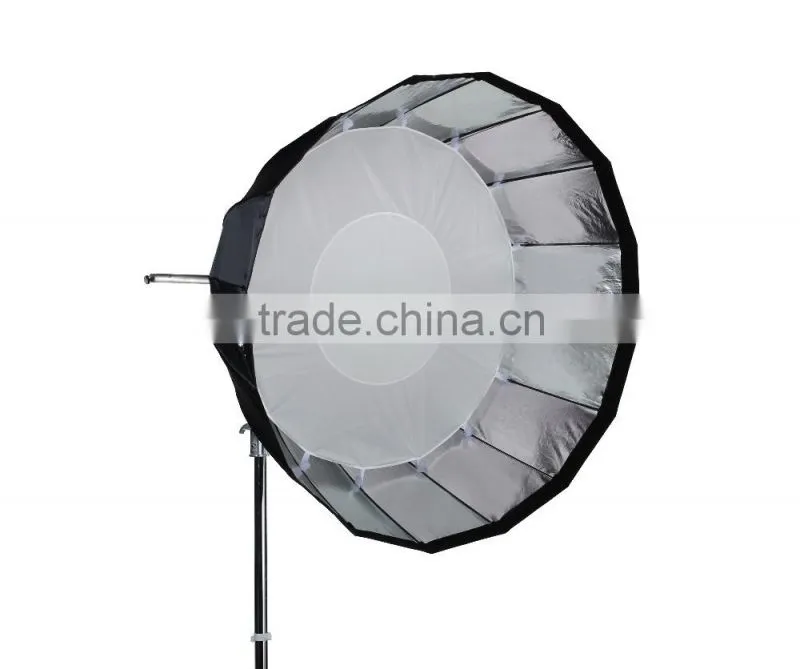 CONONMARK 120CM parabolic Softbox for studio flash with mount comet