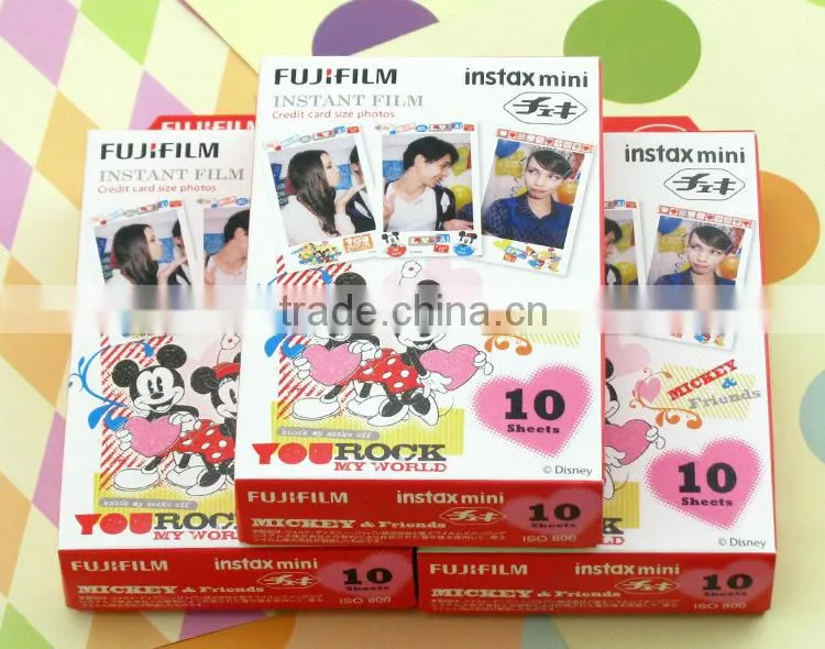 2015 Popular Fujifilm Instant Polaroid Instax Mini Film 10 Sheets Color Side Film