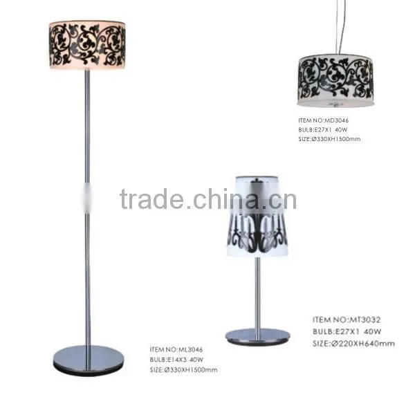 Night bed lamp CE nickel floor lamp