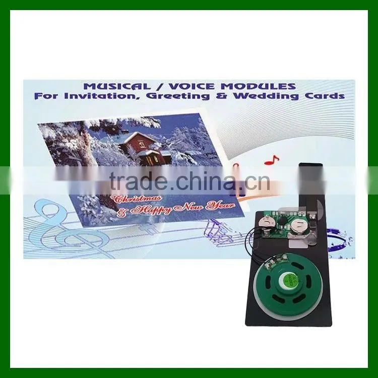 Slide tongue sound and voice module for greeting cards