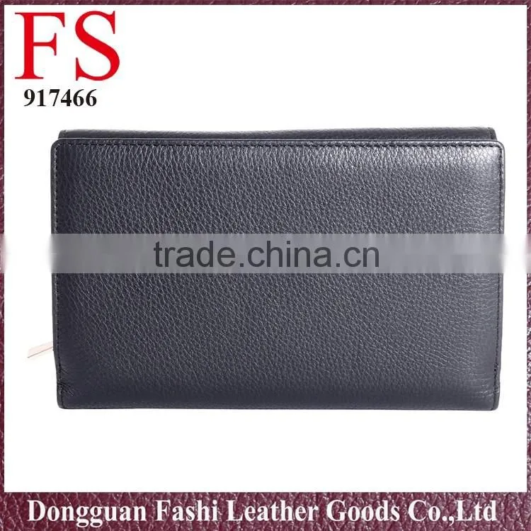 Women Long black High Quality Leather Wallet