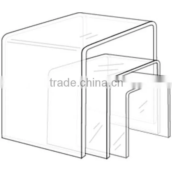 Durable new arrival clear and frosted acrylic shoe riser