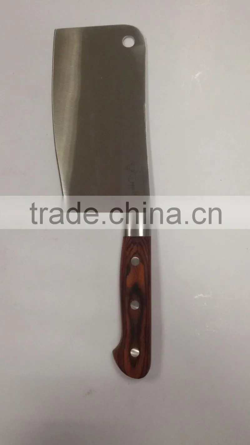 High-end color wood handle 7 sets of knives