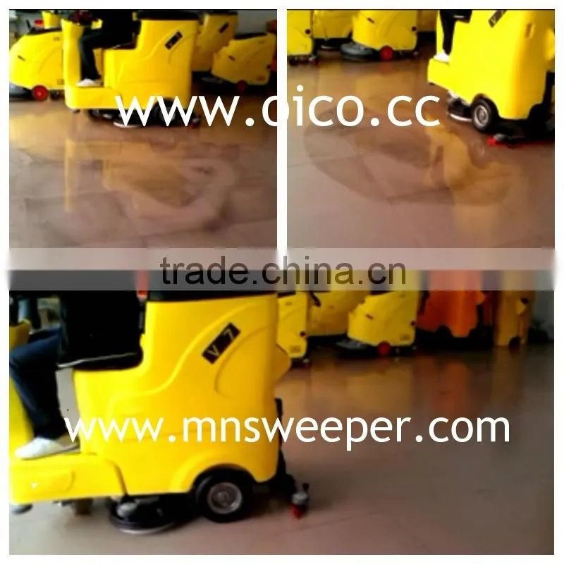 Germany technology exhibition centre/hall outdoor ride on washing sucking dry machine with lead acid battery