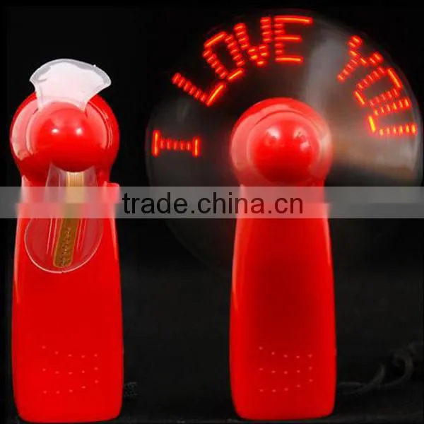 2015 Lovely BS Promotional customized led mini fan