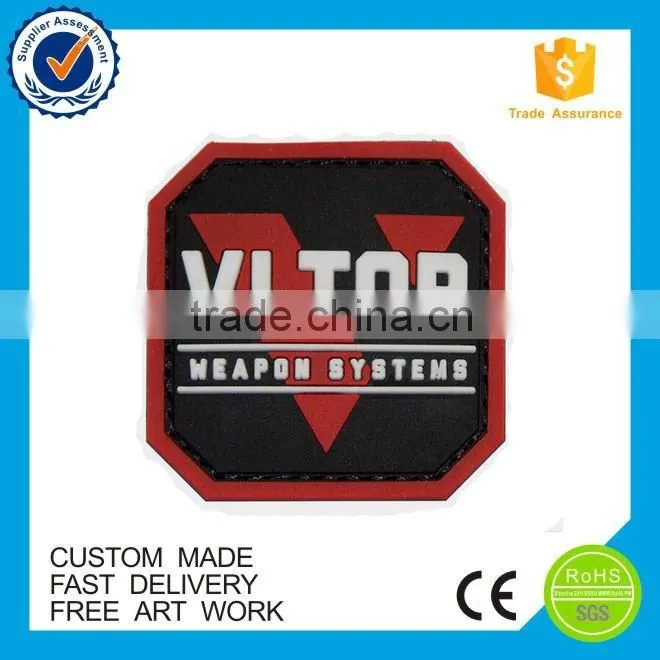 China manufacturer high quality cheap custom pvc patch