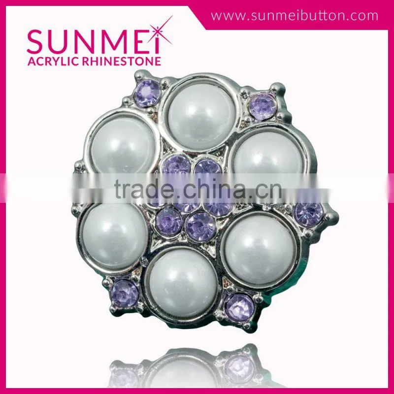 No Defects Large Crystal Rhinestone Buttons for Women