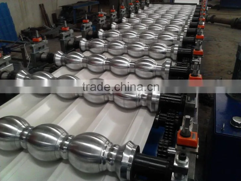 Hydraulic Automatic Color Steel Roof Tile Roll Forming Machine Glazed Tile Rolling Machine