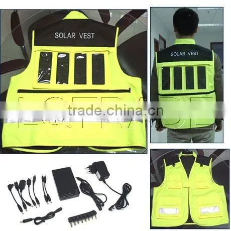 Solar Charger vest / rescue vest / reflective vest / Solar Charger