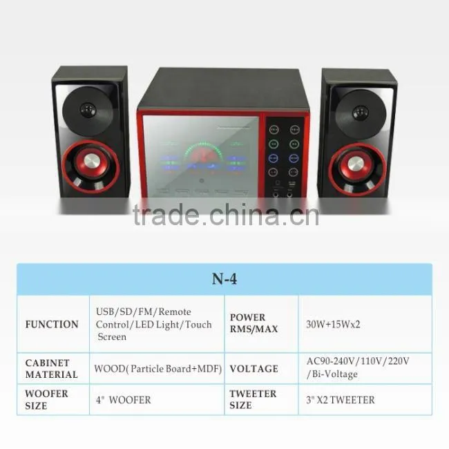 new classic design hifi sound 6.5 inch subwoofer speaker with different color made in China for Christmas N-33