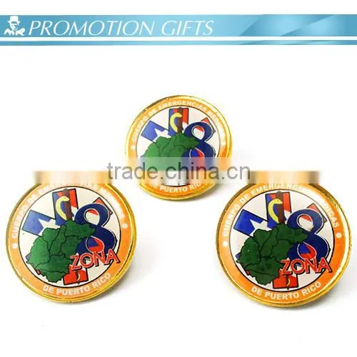 custom epoxy metal badge