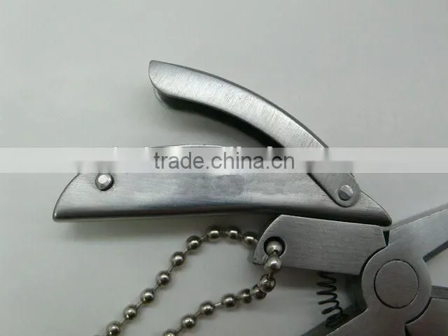 OEM mini folding multi-Function knife pliers keychain gift UD06043