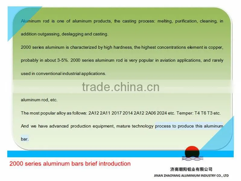 2A12 aluminium rod and bar in hot selling with low aluminum price per ton