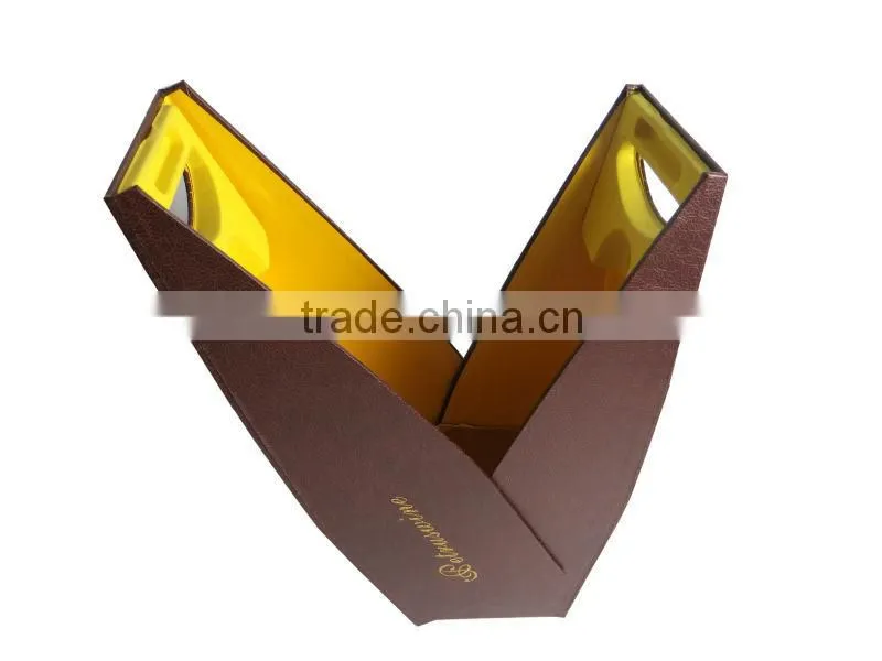 custom design cardboard box luxury paper wine box wholesale in China