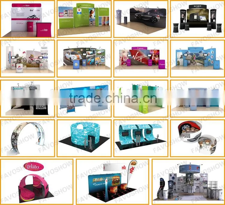 Flame Retardant Trade Show Stretch Polyester Table Cloth