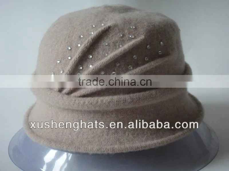 best selling lady winter knitted hat for lady