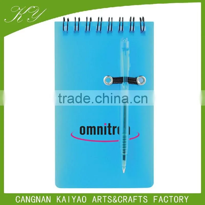custome spiral notebook with transparent cover