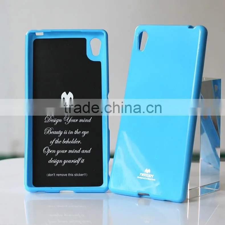 2016 High quality Newsets mercury Jelly Case TPU Case Ultra Slim TPU mobile Phone case for sony xperia z5