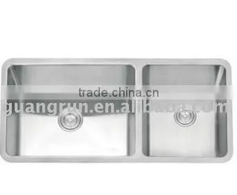 High Quality Stainless Steel Hand Made Kitchen Sink GR-D05