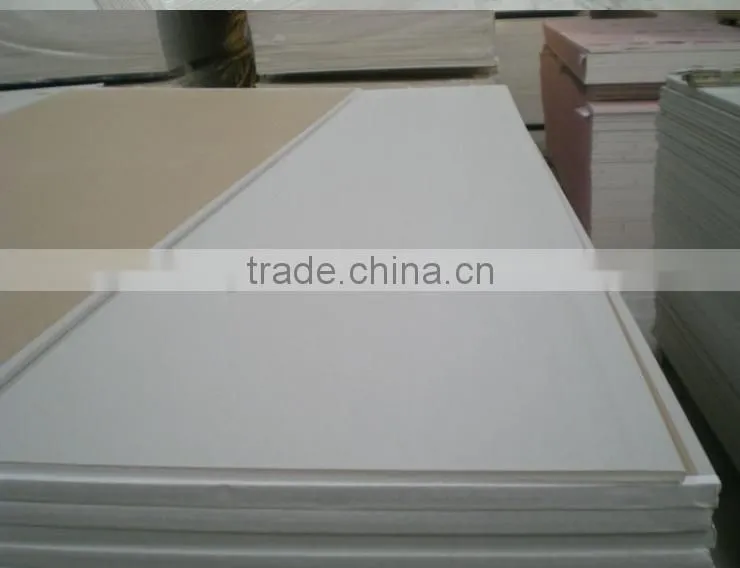 Water-Proof Gypsum Board fixing gypsum board/wall panel 7/7.5/8/9/12/12.5mm
