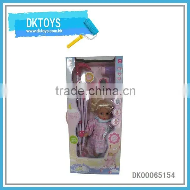 Newest doll stroller toy for kids with doll