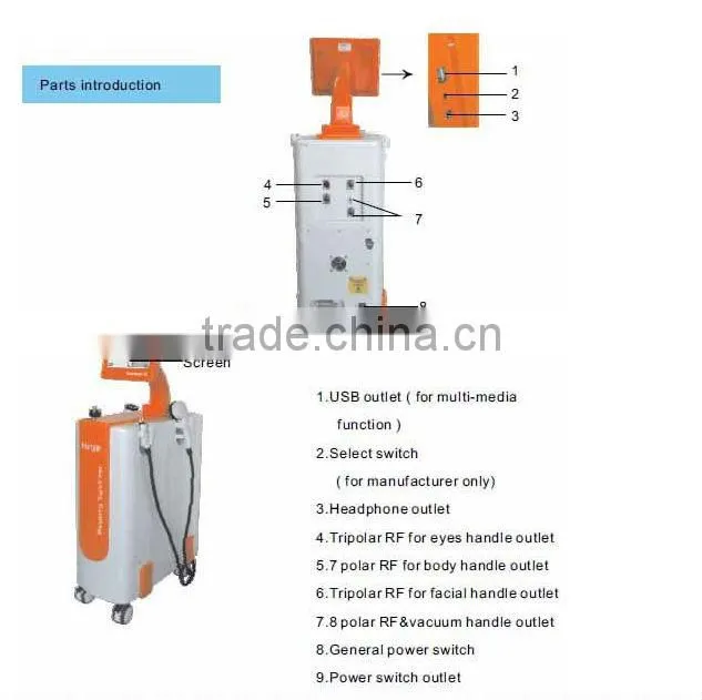 professional rf face lifting machine