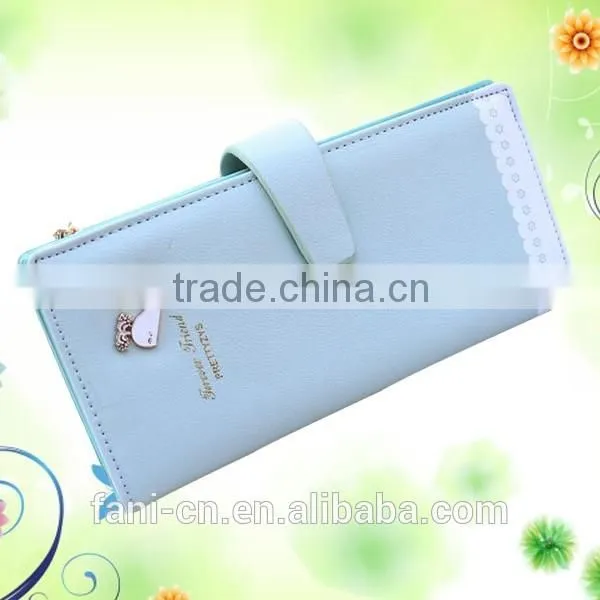 Guangzhou Fani Leather Factory hand craft cheap leather clutch purses for ladies