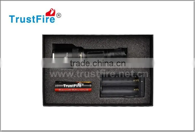 TrustFire zoomable flashlight Z6 with 1*CREE XM-L 2 led 1600 lumen use 18650 battery !