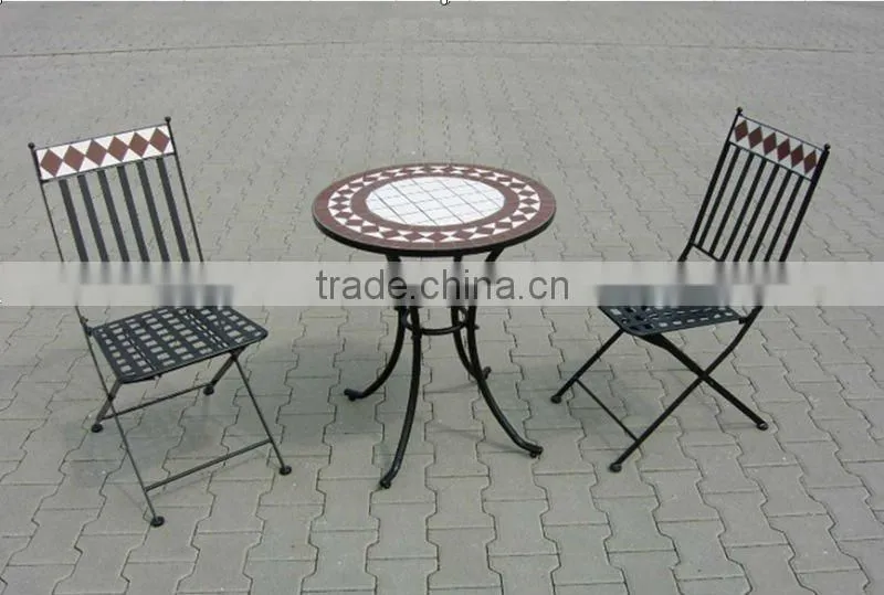 mosaic folded bistro mosaic furniture set