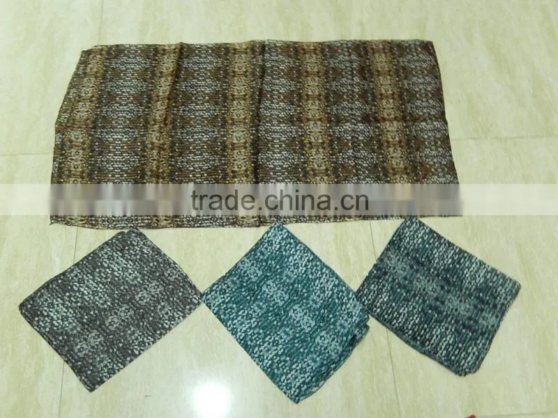 fashionable fancy printed silk scarf 90*90cm