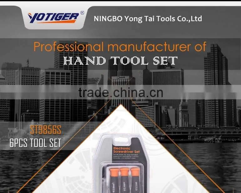 6pcs hand tools kit names screwdriver set for watch and mobile repairing