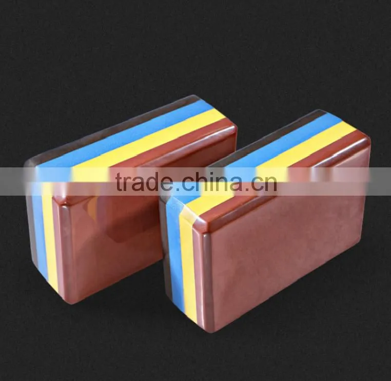 High Quality 4 Colors Yoga Block Practice Fitness Gym Sport Tool Yoga Block Brick Foaming Foam Home Exercise