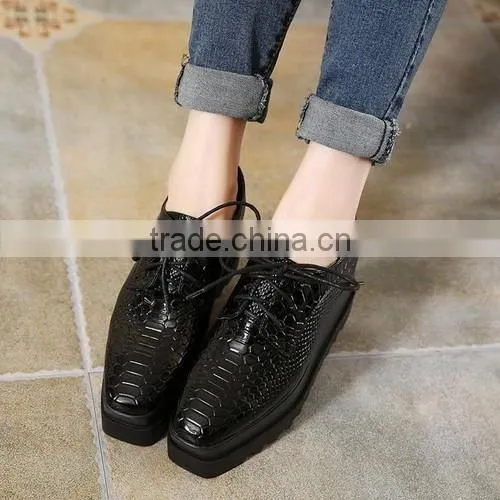 2016 women platform shoes black plaform shoes fashion winter shoes PH4107