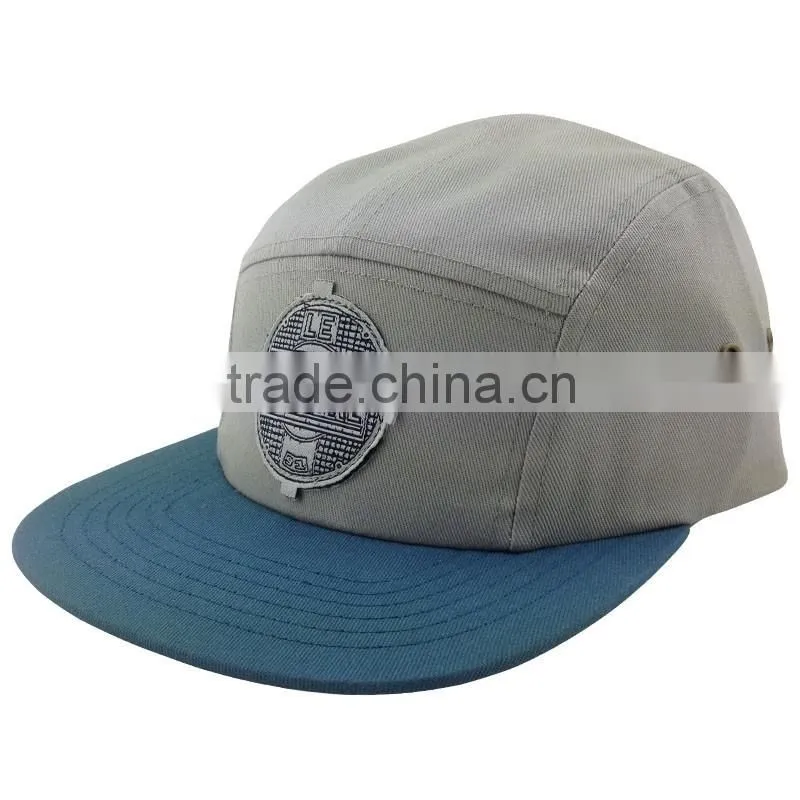 Embroidered Patch Flat brim Army Cap Badge with Adjustable Strap Running Hat