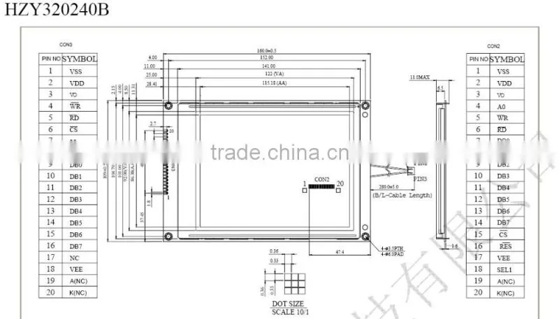 109*160 mm 320240 elevator Save Cost LCD Modules Good Function Graphic